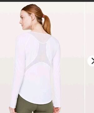 Lululemon Sculpt Long Sleeve SZ medium White Color